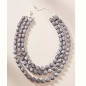 Anthropologie Gray/silver layered necklace